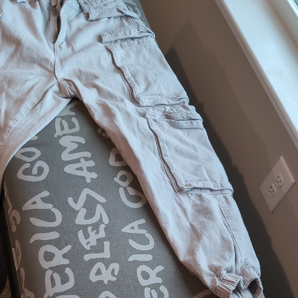 SHEIN Light Gray Cargo Pants for Men